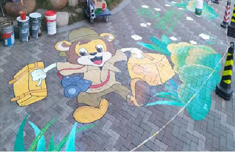 海盐夏季画地面彩绘会遇到的问题