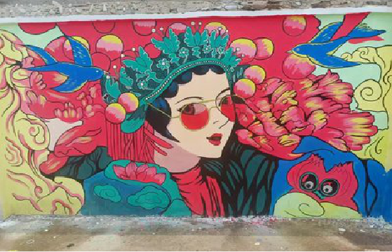 海盐墙体彩绘-网红墙