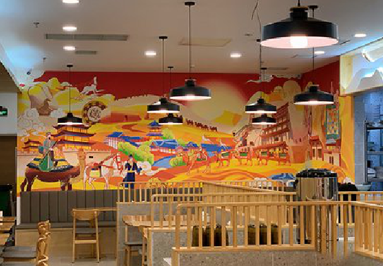 海盐商业空间彩绘介绍。