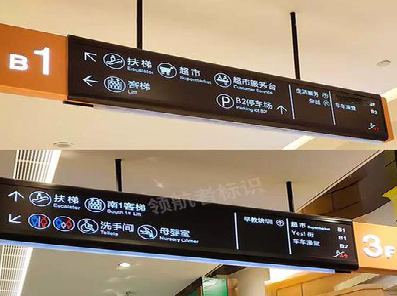 海盐如何通过商场标识牌引导客流分布？